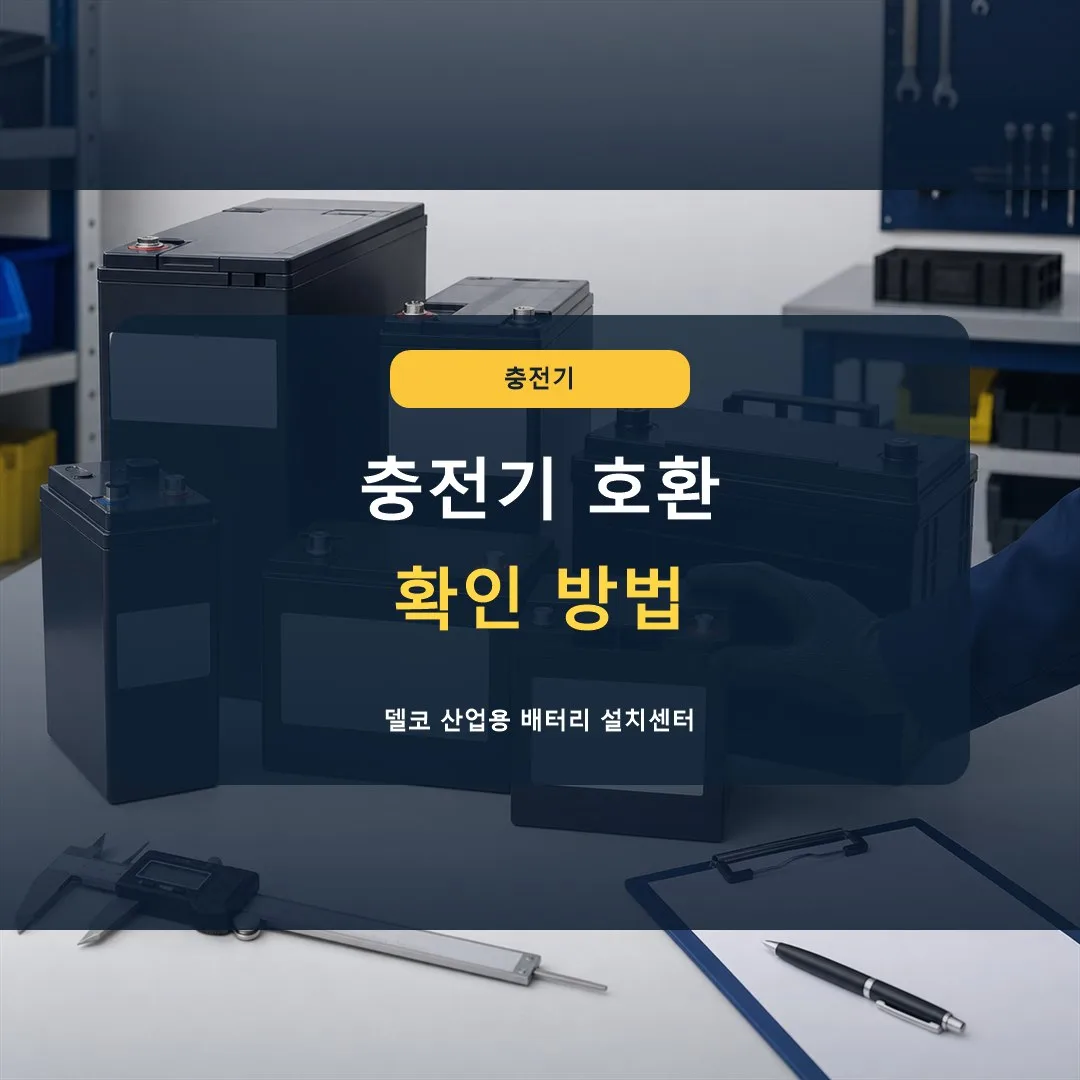 산업용 배터리 충전기 호환은 어떻게 확인하나요? 썸네일