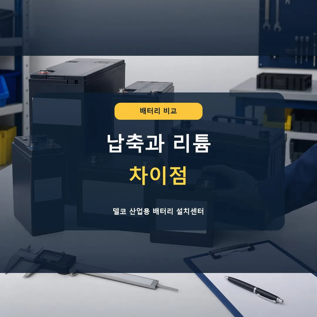납축배터리와 리튬배터리 차이는 무엇인가요? 썸네일